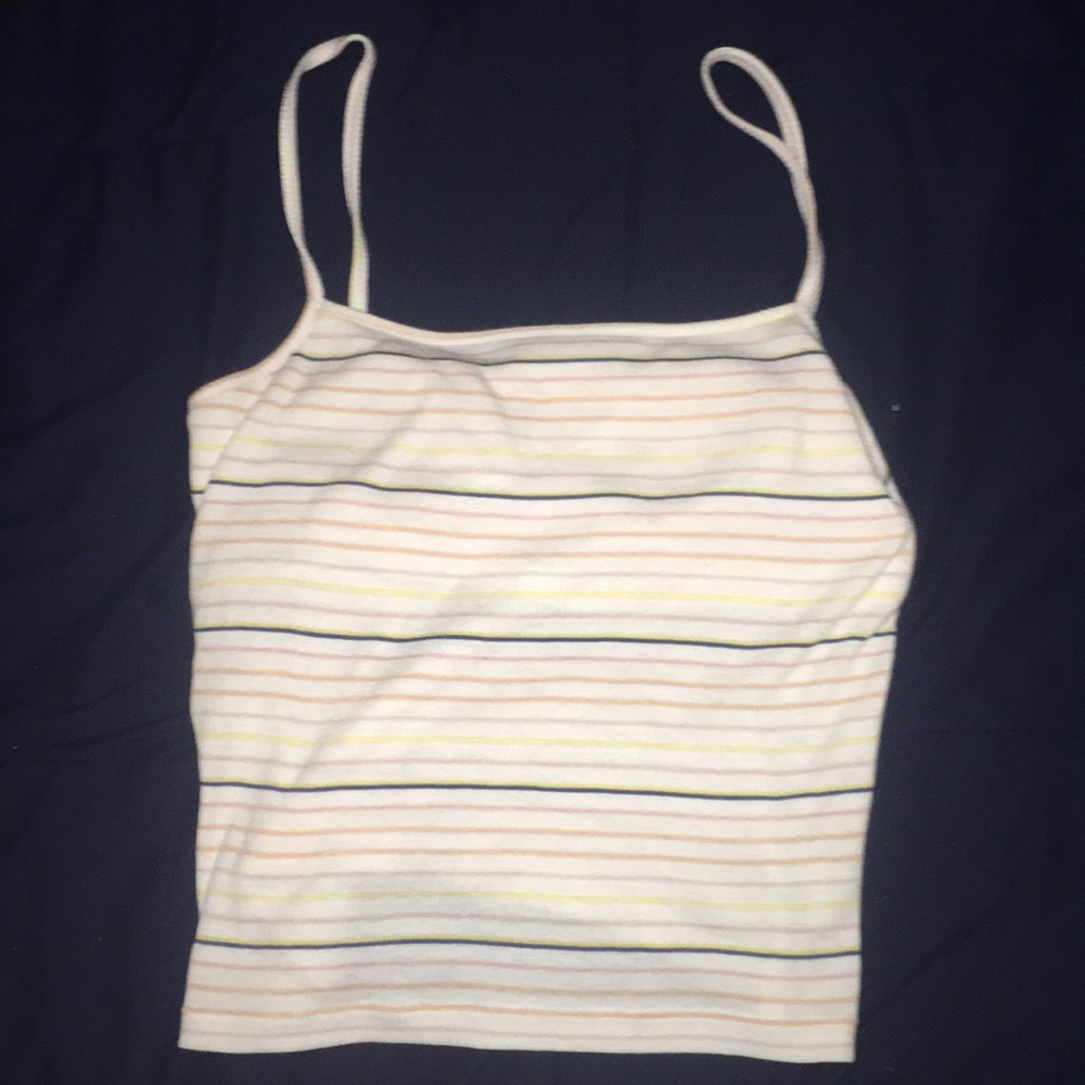 White striped tank top